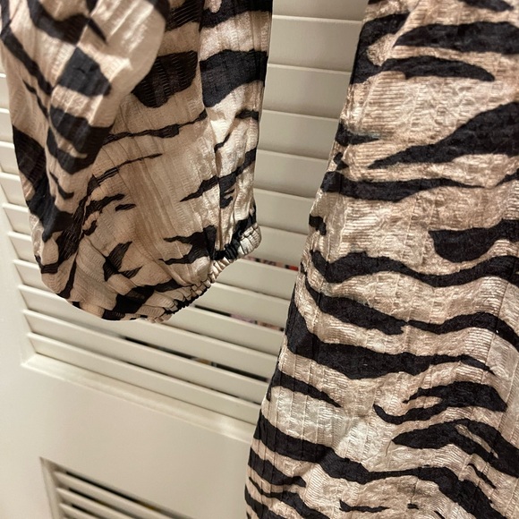 H&M Zebra Tie Waist Maxi Dress - Picture 2 of 7